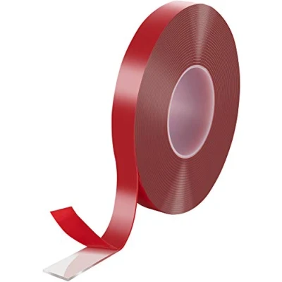 Abbildung von POPPSTAR doppelseitiges Klebeband (10 m x 19 mm 2 mm) Acryl transparent
