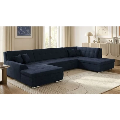 Abbildung von OTTO home Wohnlandschaft "Torrnby 360 x 201 cm, mit Steppungen, modern &amp; stabil" Schlaffunktion, U-Form, pflegeleichter, weicher Luxus-Microfaser