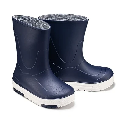 Abbildung von ESTRO Kinder Gummistiefel Jungen Gelb Mädchen Regenstiefel Leicht Regenschuhe CB01 (26/27 EU, Dunkelblau)