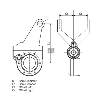 Abbildung von DT Spare Parts 1.18635 Gestängesteller, Bremsanlage