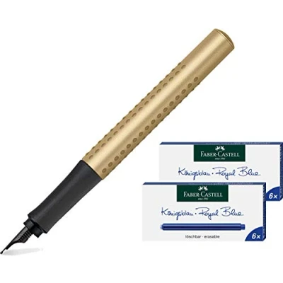 Abbildung von Faber Castell 140928 Füller Grip Edition, Feder B, gold