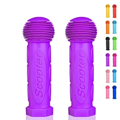 Abbildung von OTFAITP Roller Griff Lenker 1 Paar Fahrrad Fit für 2 3 4 Räder Kid Kick Roller,Kinder Fahrrad,Drifting Roller,Schaukel (Lila)