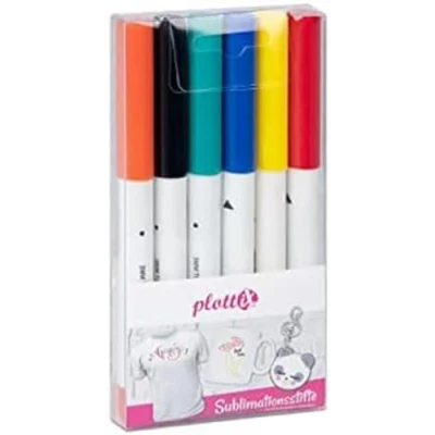 Abbildung von plottiX subliX Sublimationsstifte Basic Set (6 Farben)