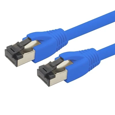 Abbildung von 1aTTack.de 0,25m Cat 8 Netzwerkkabel CAT8 Kabel Blau 1 Stück Cat.8 Lan 2000 Mhz 40 Gbit s 40GBase T Poe+ Patchkabel Ethernetkabel LSZH x 0,25 Meter