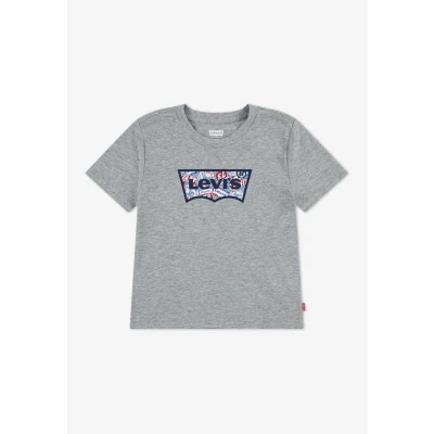 Abbildung von Levi&#039;s ON THE ROAD Batwing TEE Tshirt print für Kinder, Größe: 104, Grey heather