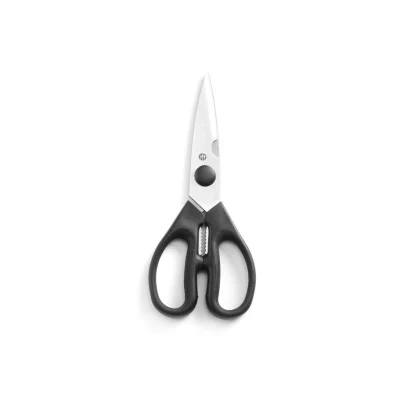 Abbildung von HENDI Küchenschere 20 cm integrierter Flaschenöffner Softgrip Griff Kunststoff Edelstahl Klinge