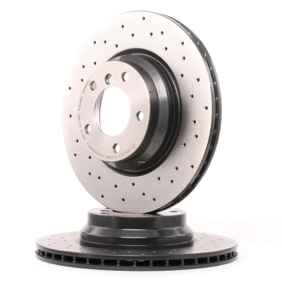 Abbildung von BREMBO XTRA LINE 09.A259.1X Bremsscheibe 330 24 5 gelocht/innenbel. beschichtet hochgekohlt mit Schrauben BMW: 3 Saloon, Touring, Coupe kfzteile,