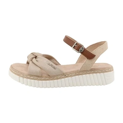 Abbildung von TOM Tailor Plateausandalette, Damen, Größe: 36, Gold Schuhe