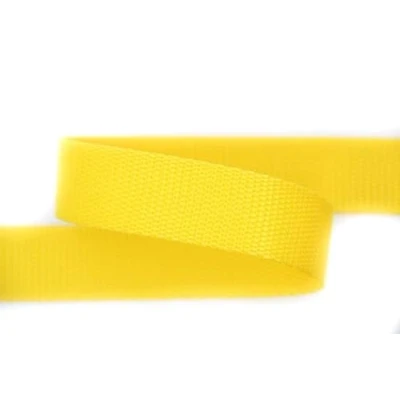 Abbildung von NTS Nähtechnik 25mm 5m Gurtband 100% Polypropylen gelb