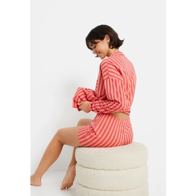 Abbildung von Lascana LSCN BY Nachtwäsche Set coral/pink, Damen, Größe: 32/34, Coral/pink