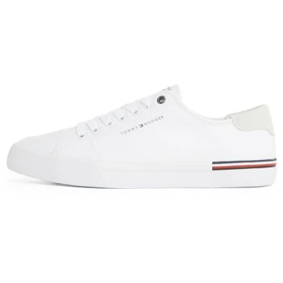 Abbildung von Tommy Hilfiger Herren Core Corporate Vulc Canvas Fm0Fm05398 Low Top, White (White), 45 EU