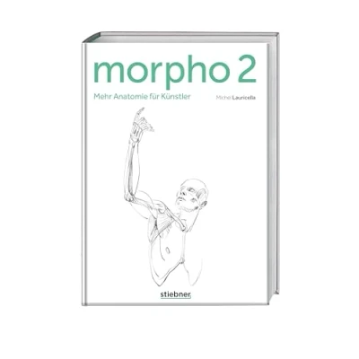 Abbildung von Morpho 2. Mehr Anatomie für Künstler. Menschen realistisch zeichnen lernen. Körperpositionen mit einfachen Formen aufbauen und dann ausgestalten. Zeichenkurs Fortgeschrittene.