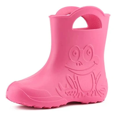 Abbildung von Ladeheid Gummistiefel für Kinder, Größe: 24 25, Rose Schuhe