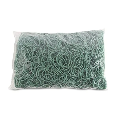 Abbildung von OFFICE PRODUCTS Gummibander Durchmesser: 40mm Farbe: Grün/Gewicht: 1000g 1 kg/Haushaltsgummi Gummiringe Gummi/Kautschuk 60% / Gummis für Zuhause Büro Schule