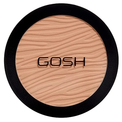 Abbildung von GOSH Dextreme High Coverage Powder I veganer Puder für alle Hauttypen mattierend &amp; langanhaltend einen makellosen Teint kein Maskeneffekt verdeckt Unreinheiten 006 Honey