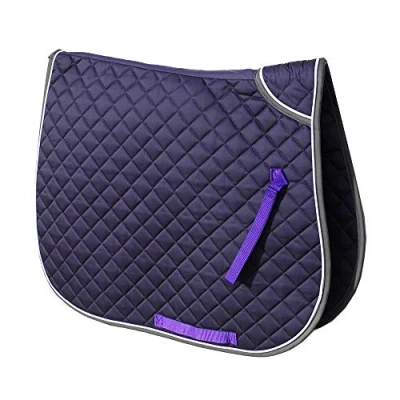 Abbildung von Rhinegold 0 Twin Bound Saddle Cloth Cob Black Schabracke, Schwarz