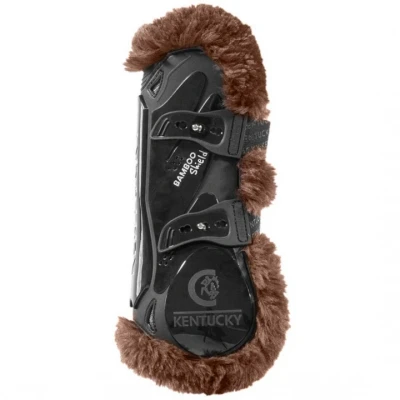 Abbildung von Kentucky Gamaschen Bamboo Elastic Vegan Sheepskin Schwarz/Braun