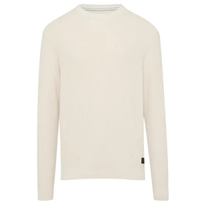 Abbildung von s.Oliver MIT Musterstruktur Strickpullover, Herren, Größe: Large, Wollweiß
