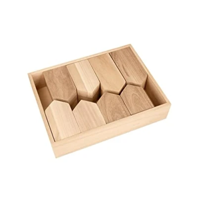 Abbildung von Artemio 8 Holzhäuser + Tablett, 24 x 18 5,5 cm