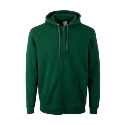 Abbildung von Mukua Unisex Sf270u Kapuzenpullover mit Reißverschluss, flaschengrün, M