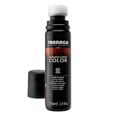 Abbildung von Tarrago Nubuk Wildlederfarbe 75ml Farbauffrischer für Wildleder und Schuhe Verstärkt die Schuhfarben pflegt schützt Mit Schwammapplikator (Mittelbraun 39)