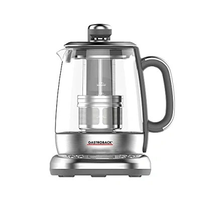 Abbildung von GASTROBACK #42440 Design Tee Automat Advanced Plus, Automatischer und Wasserkocher (2 in 1), 24 Stunden Einschalt Timer, Edelstahl Teefilter, 1,5 Liter Glasbehälter, 2.000 Watt