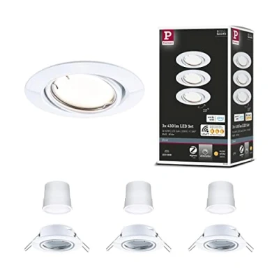Abbildung von Paulmann LED Einbauleuchte »Base 3x430lm 230V«, 3 flammig, Zigbee Basisset