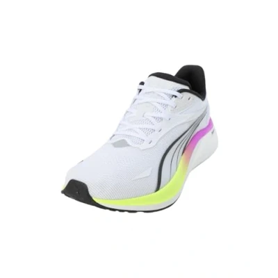 Abbildung von Puma Electrify Nitro Laufschuh Straße, Herren, Größe: 44.5, white pure magenta yellow alert Schuhe