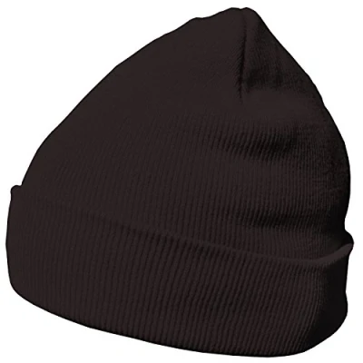 Abbildung von DonDon Mütze Herren Damen Wintermütze Beanie klassisches Design lavagrau braun