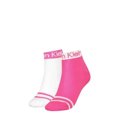 Abbildung von Calvin Klein Logo Women&#039;s Short Socks 2 pack