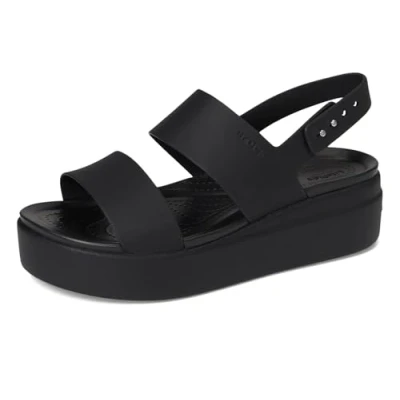 Abbildung von Crocs Damen Brooklyn Low Wedge Sandalen, Schwarz, 42/43 EU