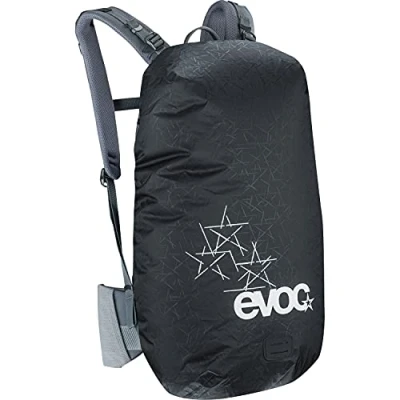 Abbildung von EVOC RAINCOVER SLEEVE Rucksack Regenschutz für Outdoorabenteuer, wasserdichte Schutzhülle (flexible Größenanpassung durch Kordelzug, reflektierender Druck, Größe: M, L)
