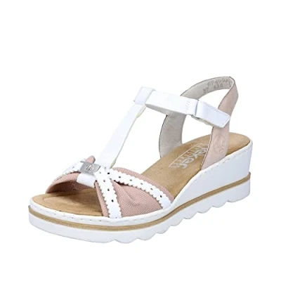 Abbildung von Rieker Damen Sandalen 67499 31 rosa Gr. 39