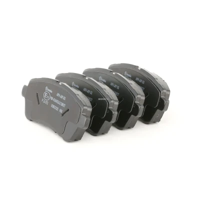 Abbildung von BREMBO P 24 072 Bremsbelagsatz exkl. Verschleißwarnkontakt mit Bremssattelschrauben Zubehör FORD: Fiesta 6 Van, 6, Mk6 Saloon