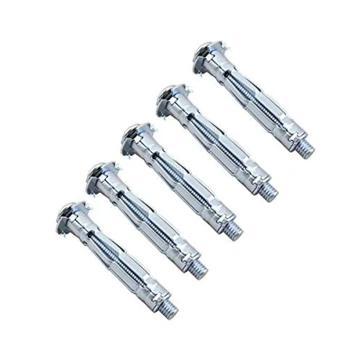 Abbildung von 40 teiliges Set aus Metallbefestigungen, Dübeln, Hohlwand, Gipskarton, Dübel (M4 x 38 mm, M5 52 M6 65 mm)
