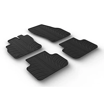 Abbildung von Gledring 0705 Fußmattensatz Gummi vorne und hinten 4 schwarz 750mm 550mm