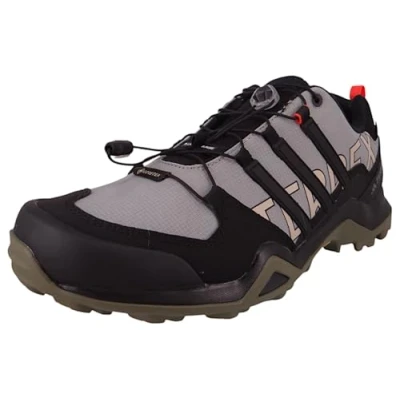Abbildung von adidas Herren Terrex Swift R2 Gore TEX Hiking Shoes Wanderschuhe, solid Grey/core Black/Olive strata, 40 EU