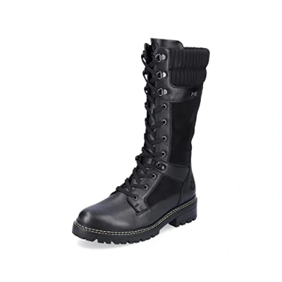 Abbildung von Remonte Schnürstiefel, Damen, Größe: 36, Schwarz Schuhe