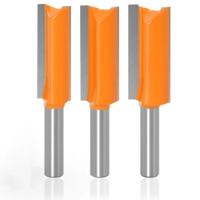 Abbildung von TXHF 3 Stück 8mm Schaft Gerade Fräser Set Holz Router Bit Oberfräser Nutfräser Holzfräser 14mm,16mm,18mm
