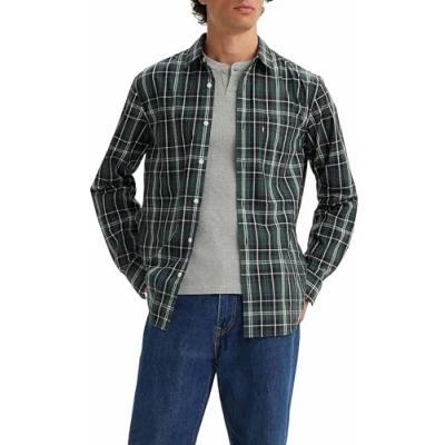 Abbildung von Levi&#039;s Sunset Pocket Standard Hemd, Herren, Größe: Small, Dougie plaid darkest