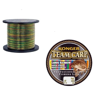 Abbildung von Angelschnur Konger Team Carp Camou Rainbow 600m Spule Monofile Karpfen Schnur (0,40mm / 15,30kg)