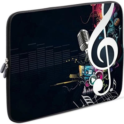 Abbildung von Sidorenko Tablet PC Tasche für 10 10.1 Zoll Universal Schutzhülle Hülle Sleeve Case Etui aus Neopren, Schwarz
