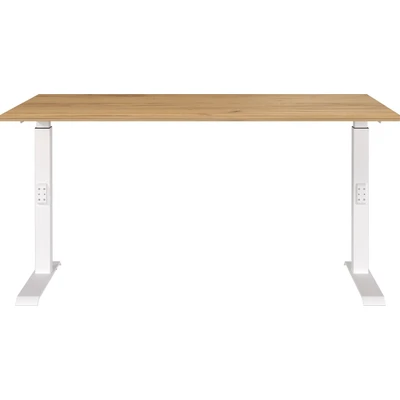 Abbildung von GERMANIA Schreibtisch »Downey, mechanisch höhenverstellbar«, moderne Farbvariationen, Breite 120/140/160/180 cm, Made in Germany
