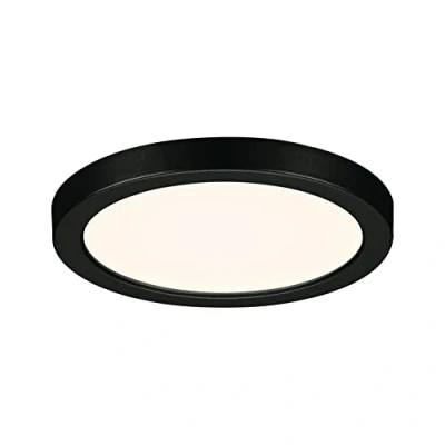 Abbildung von Paulmann 79960 LED Panel Einbaupanel Areo IP44 118mm rund incl. 1x6,5 W Warmweiß Schwarz Kunststoff Beleuchtungssystem 3000 K