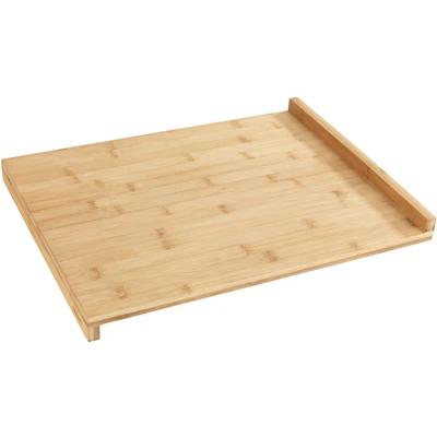 Abbildung von WENKO Schneidebrett mit Anlegekante Bambus Küchenbrett Anlegeleiste, Bambus, 45 x 1.5 35 cm, Braun