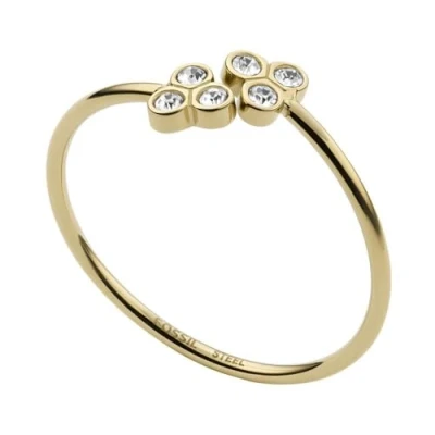 Abbildung von Fossil Sutton Ring goldcoloured, Damen, Größe: 53, Gold coloured