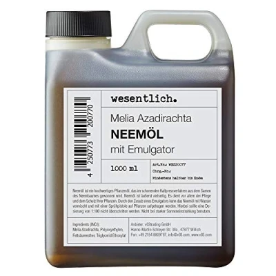 Abbildung von wesentlich. Neemöl mit Emulgator 1000ml fertig gemischt für sofortige Anwendung