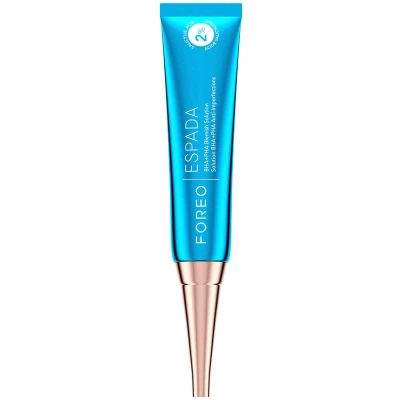 Abbildung von Foreo ESPADA BHA+PHA Blemish Solution 15 ml, Aknebehandlung&amp;Mitesser Entferner, Gesichtspflege, 2% Salicylsäure, Hamamelis, Teebaumöl, Niacinamid, Dermatologisch getestet, Tierversuchsfrei&amp;Vegan, Blue