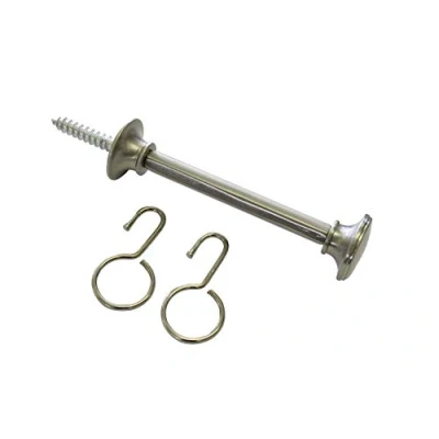Abbildung von GARDINIA Raffabstandshaken für Vorhangstoffe, 10 cm, Metall, Edelstahl Optik