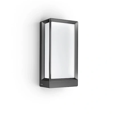 Abbildung von Steinel LED Außenleuchte L 42 C Connect, smarte Wandleuchte, dimmbar, bedienbar per App, 12.6 W, 3000 K, Anthrazit
